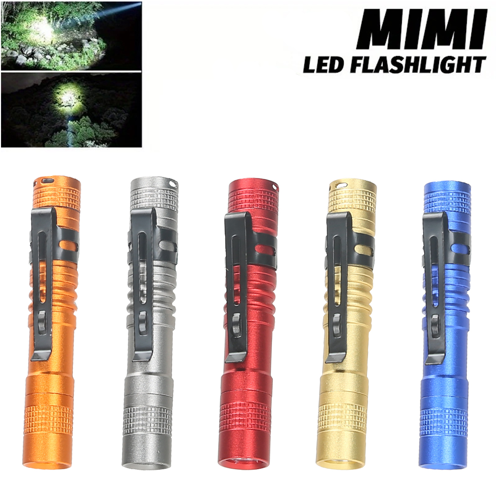 Outdoor Power Lights - ไฟฉาย LED แบบพกพาขนาดเล็กพร้อมคลิปหนีบ ความสว่างสูงพิเศษ ความสว่างสูง ไฟฉายพกพาสำหรับตั้งแคมป์กลางแจ้งฉุกเฉิน