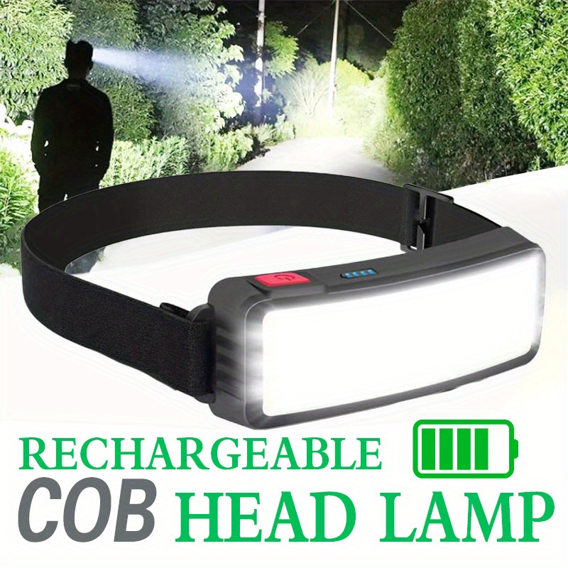Outdoor Power Inc - ไฟฉายคาดศีรษะ LED แบบ COB อันทรงพลัง ชาร์จด้วย