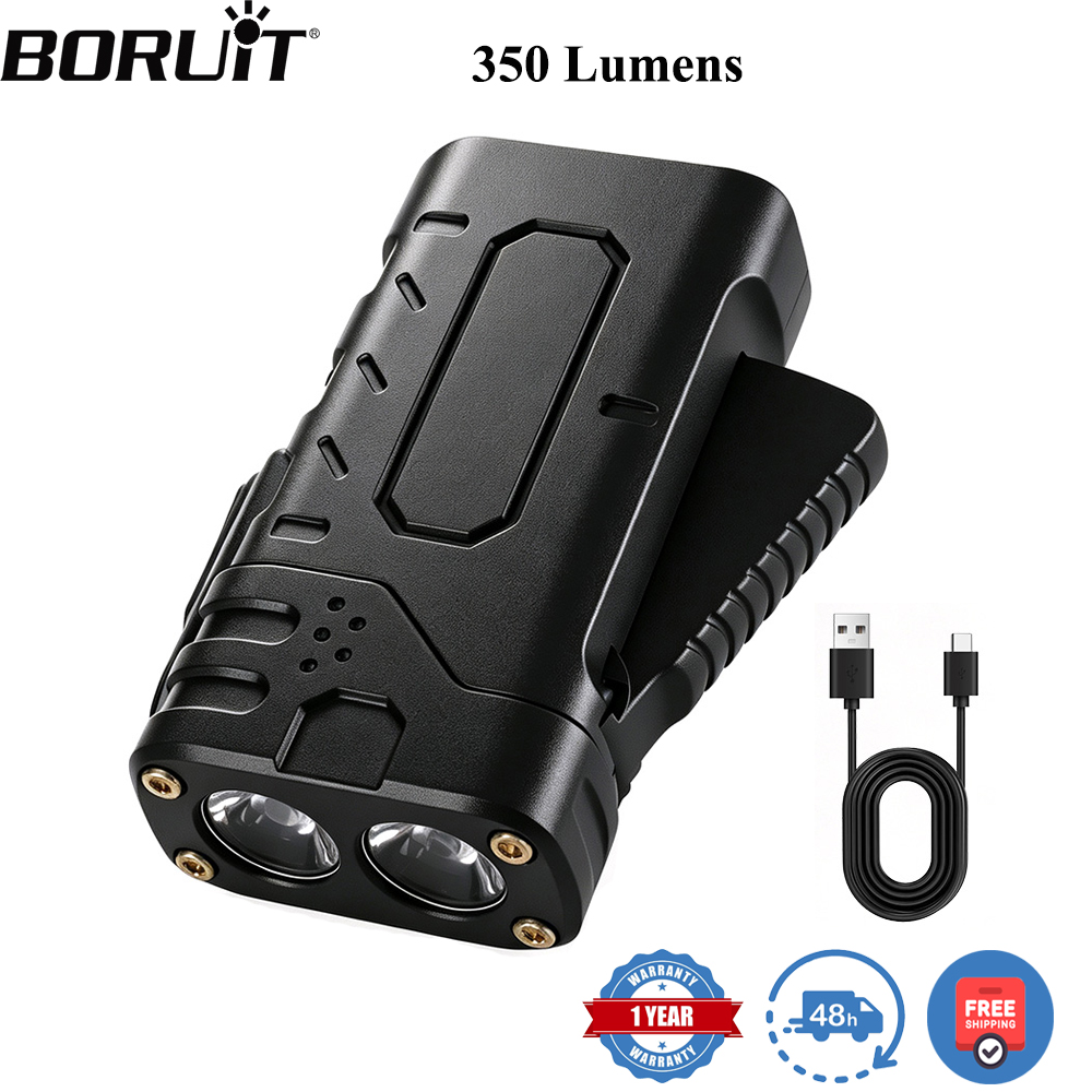Outdoor Power Inc - BORUIiT ไฟฉาย LED แบบหมุนมือ EDC ชาร์จไฟผ่าน