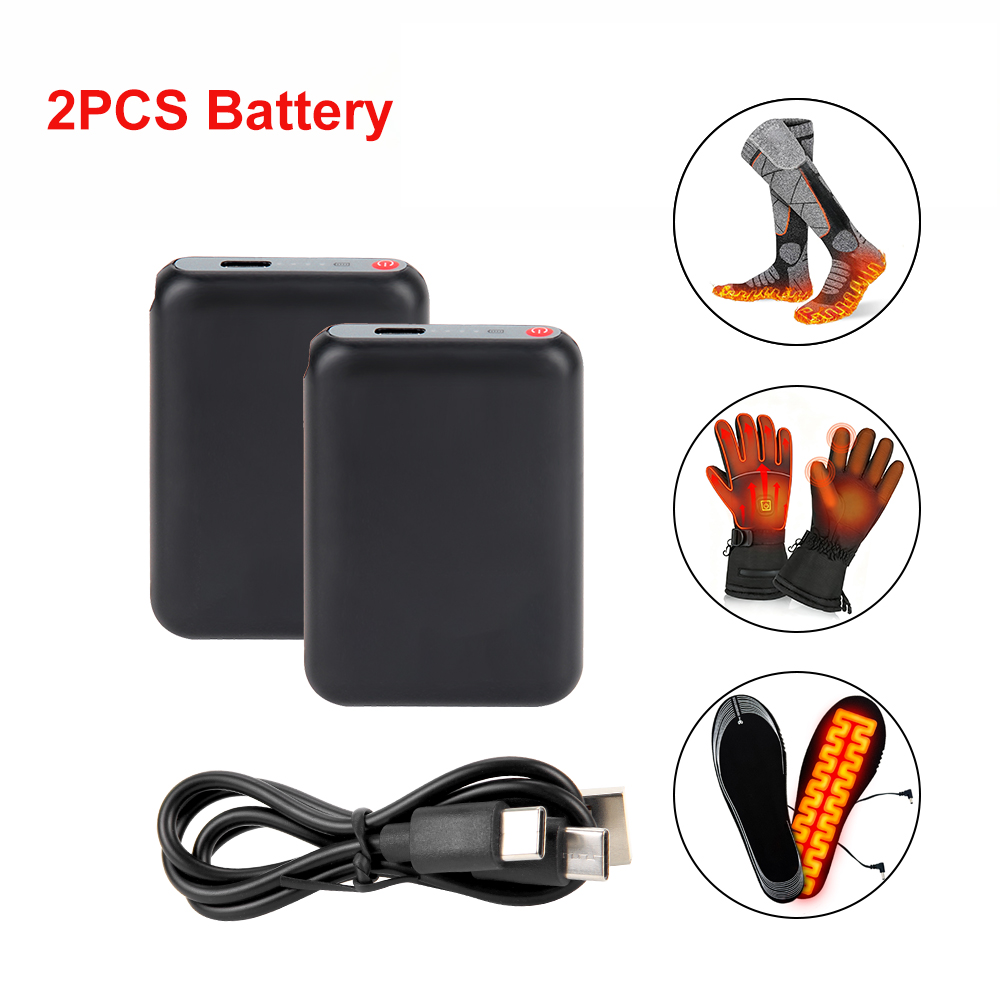 Outdoor Power Inc - แบตเตอรี่ถุงเท้าให้ความร้อน 5V 6000mAh สำหรับถุงมือ เสื้อผ้า รองเท้า
