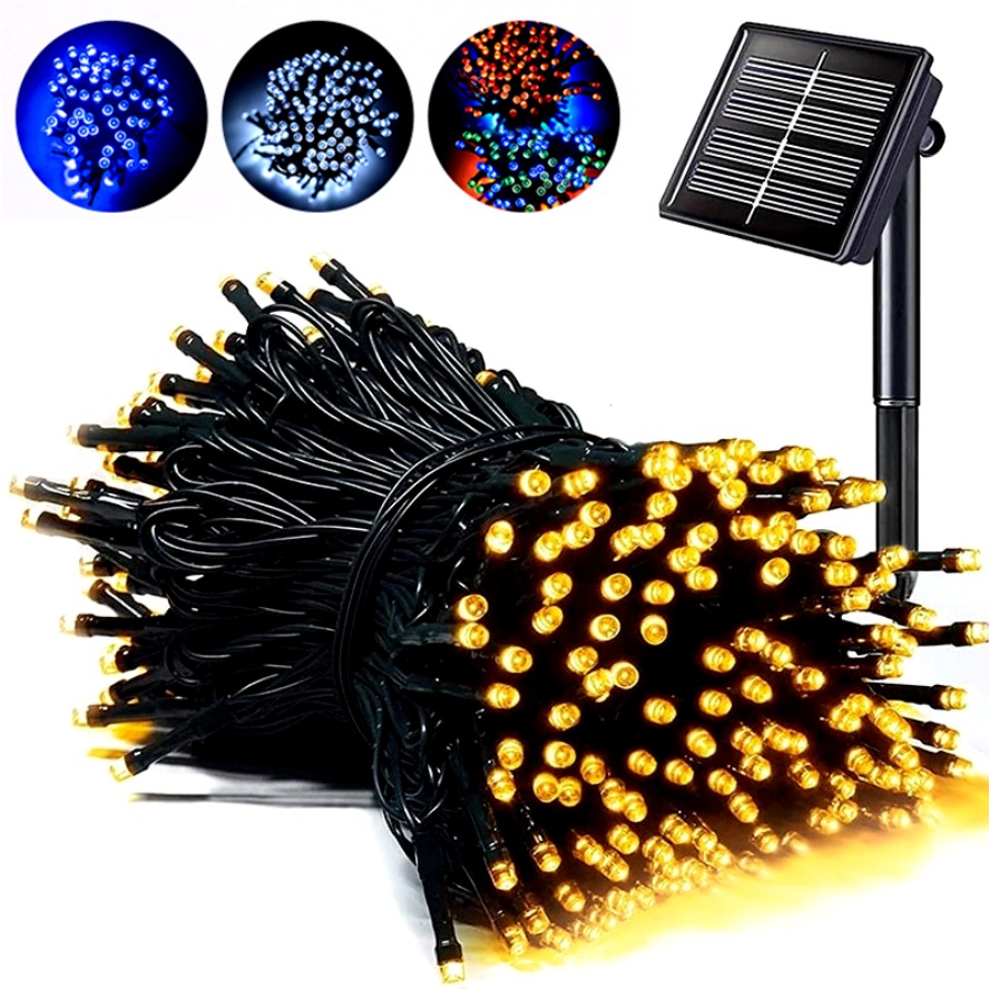 Outdoor Power For Christmas Lights - 32 ม. 22 ม. 8 โหมดไฟสายไฟ