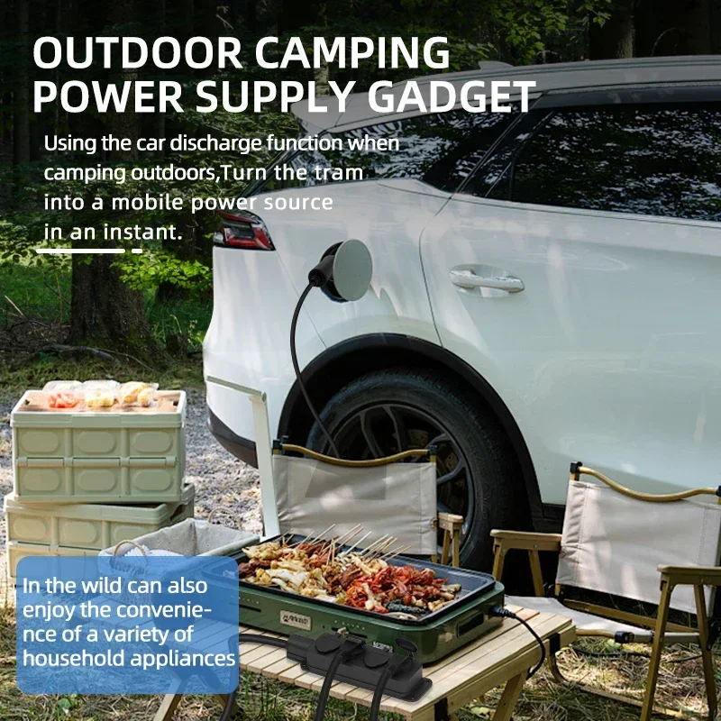 แบบพกพา 16A 4KW ไฟฟ้ารถ EV Cha - Outdoor Power Vac บทวิจารณ์และราคา