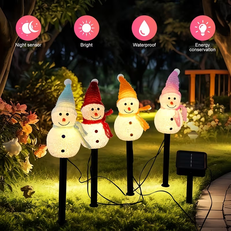 ไฟประดับรูปตุ๊กตาหิมะพลังงานแส - Outdoor Power For Christmas Lights บทวิจารณ์และราคา