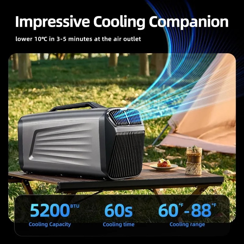 เครื่องปรับอากาศแบบพกพา 5200BT - Outdoor Power Garage บทวิจารณ์และราคา