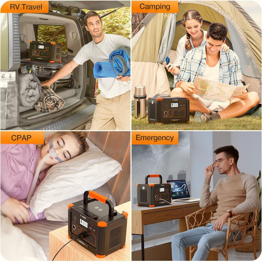 สถานีพลังงานแบบพกพา 500W (กำลั - Outdoor Power Vac บทวิจารณ์และราคา