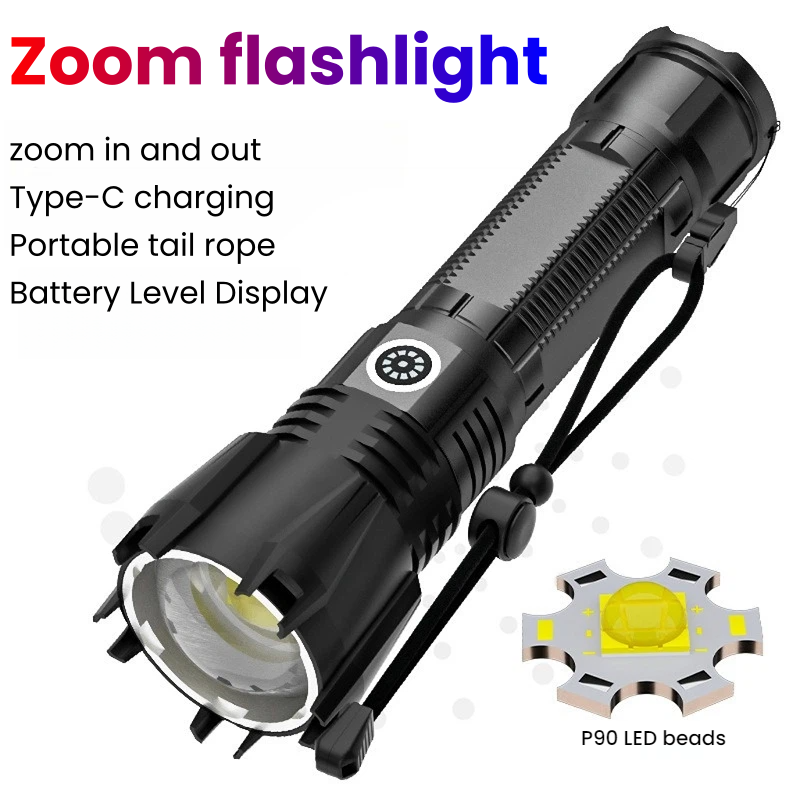ไฟฉาย LED P90 กำลังสูง TYPE-C  - Outdoor Power Inc บทวิจารณ์และราคา