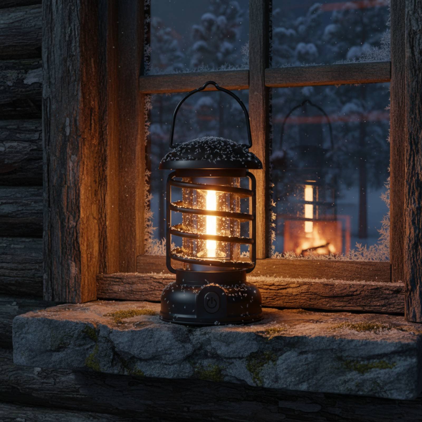 โคมไฟตั้งแคมป์สไตล์เรโทร แหล่ง - Outdoor Power Lights บทวิจารณ์และราคา