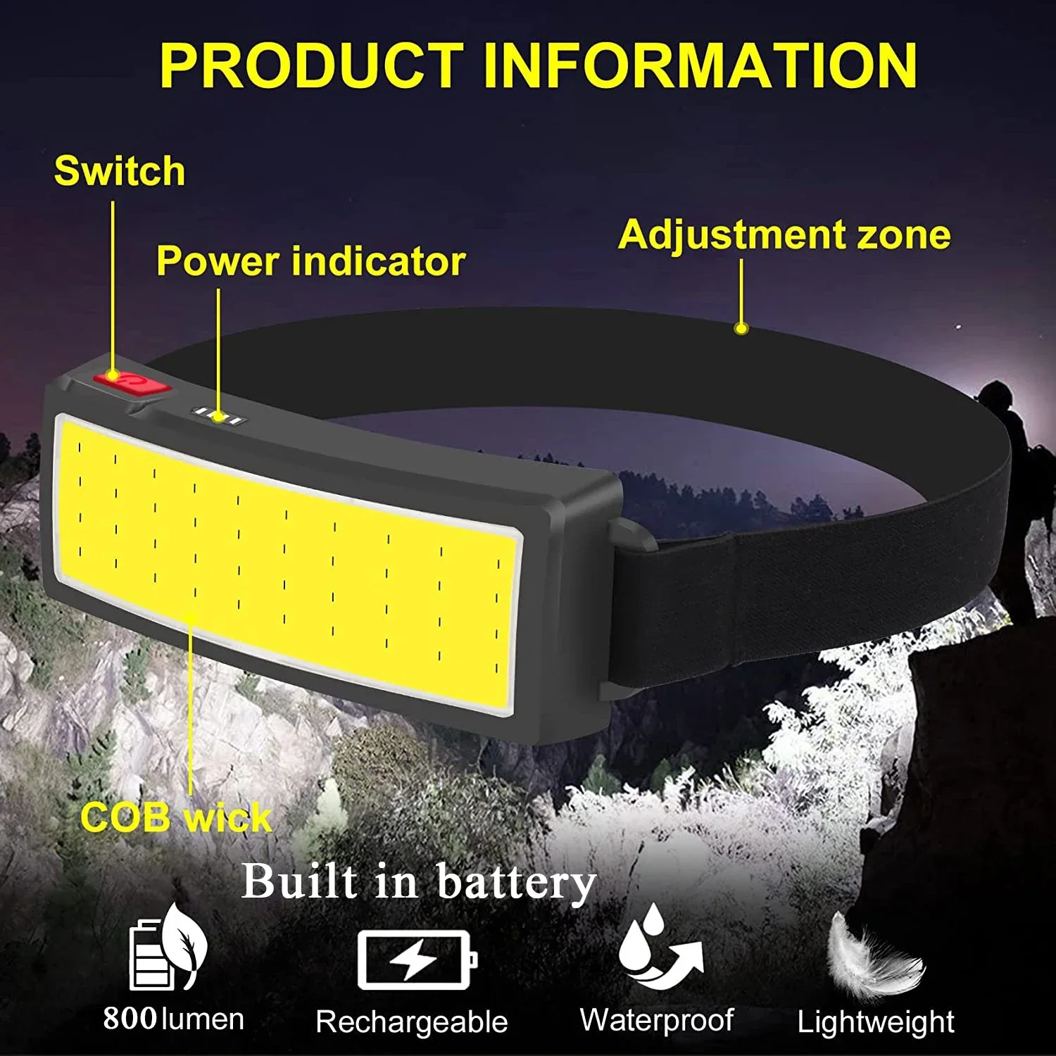 ไฟฉายคาดศีรษะ LED แบบ COB อันท - Outdoor Power Inc บทวิจารณ์และราคา