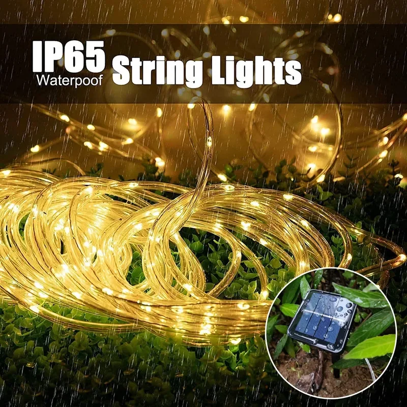 LED พลังงานแสงอาทิตย์ Strip เช - Outdoor Power For Christmas Lights บทวิจารณ์และราคา