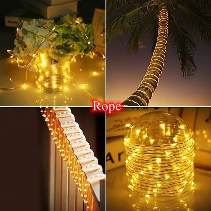 LED พลังงานแสงอาทิตย์ Strip เช - Outdoor Power For Christmas Lights บทวิจารณ์และราคา