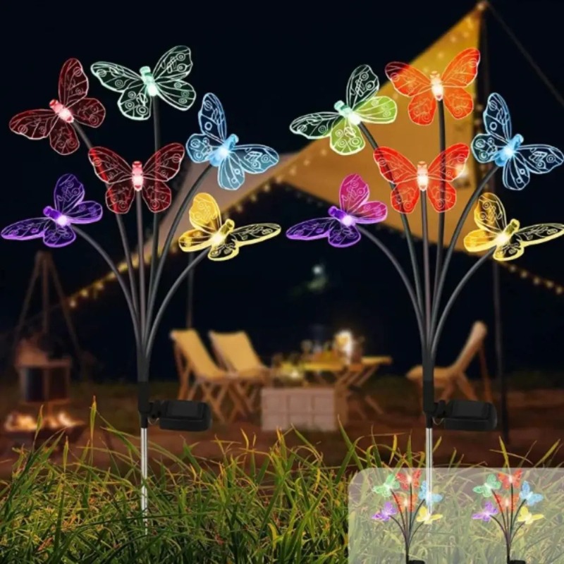 ไฟประดับสวนรูปผีเสื้อพลังงานแส - Outdoor Power Lights บทวิจารณ์และราคา