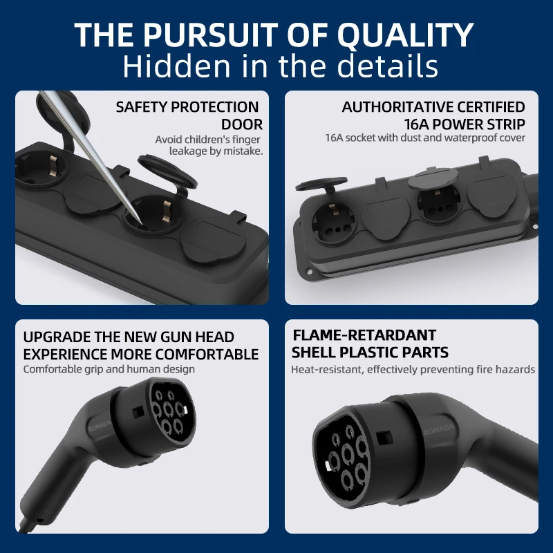 สายชาร์จรถยนต์ไฟฟ้าแบบพกพา 16A - Outdoor Power Plus บทวิจารณ์และราคา