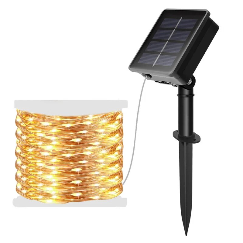 ไฟราวพลังงานแสงอาทิตย์ LED 100 - Outdoor Power For Christmas Lights บทวิจารณ์และราคา