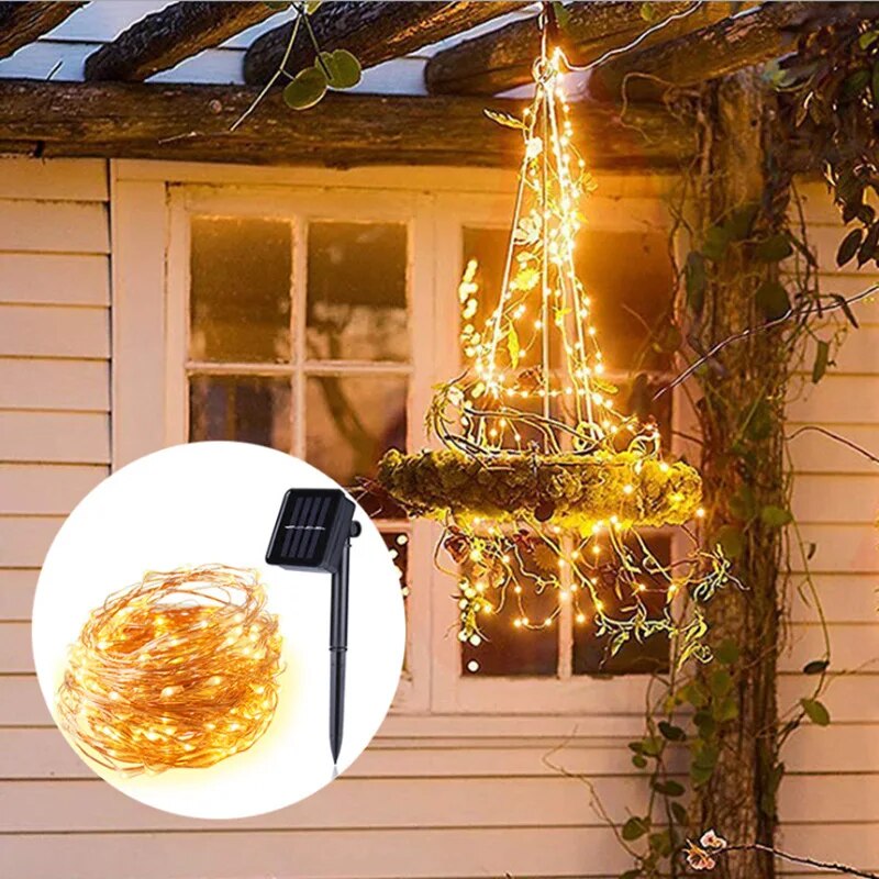 ไฟราวพลังงานแสงอาทิตย์ LED 100 - Outdoor Power For Christmas Lights บทวิจารณ์และราคา