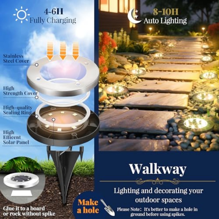 ไฟพื้นพลังงานแสงอาทิตย์ ไฟโซลา - Outdoor Power Lights บทวิจารณ์และราคา