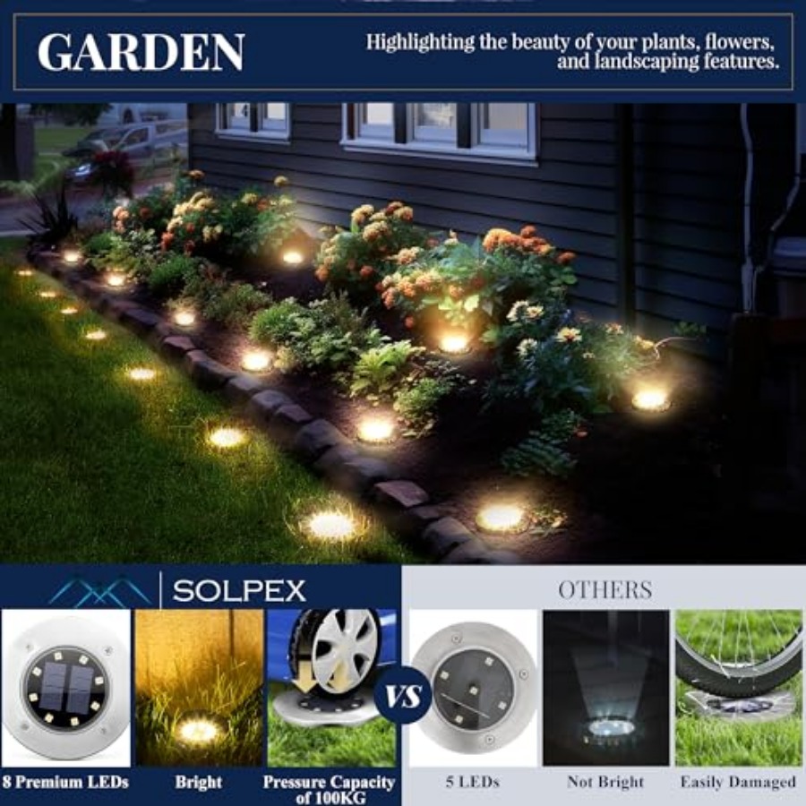ไฟพื้นพลังงานแสงอาทิตย์ ไฟโซลา - Outdoor Power Lights บทวิจารณ์และราคา