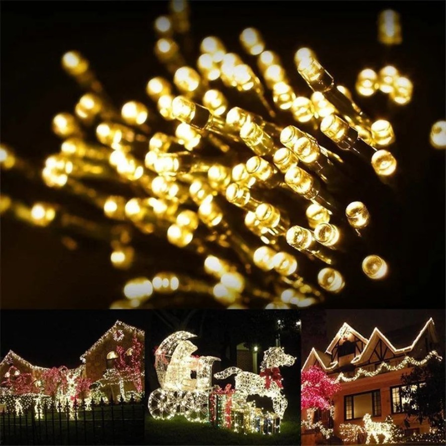 32 ม. 22 ม. 8 โหมดไฟสายไฟ LED  - Outdoor Power For Christmas Lights บทวิจารณ์และราคา